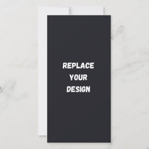 Faire-part Conception simple noire personnalisée Ajouter une