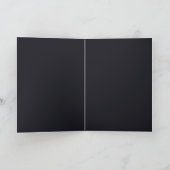 Faire-part Conception simple noire personnalisée Ajouter une (Intérieur)