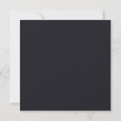 Faire-part Conception simple noire personnalisée Ajouter une  (Dos)