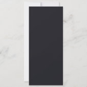 Faire-part Conception simple noire personnalisée Ajouter une (Dos)