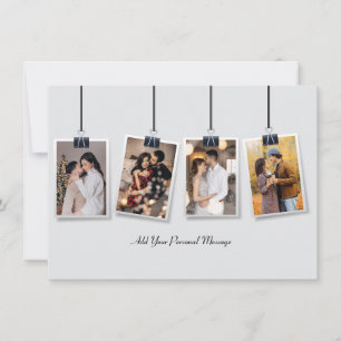 Faire-part Concevez Votre Propre Collage de 4 Photos