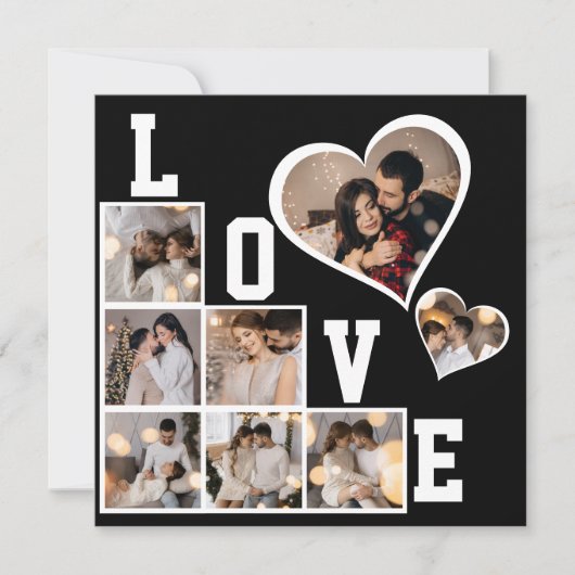 Faire-part Concevez votre propre collage de 8 photos (Devant)