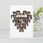 Faire-part Concevez Votre Propre Collage De Photos En Forme D (Debout devant)