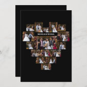 Faire-part Concevez Votre Propre Collage De Photos En Forme D (Devant / Derrière)