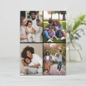 Faire-part Concevez votre propre collection de 4 photos (Debout devant)