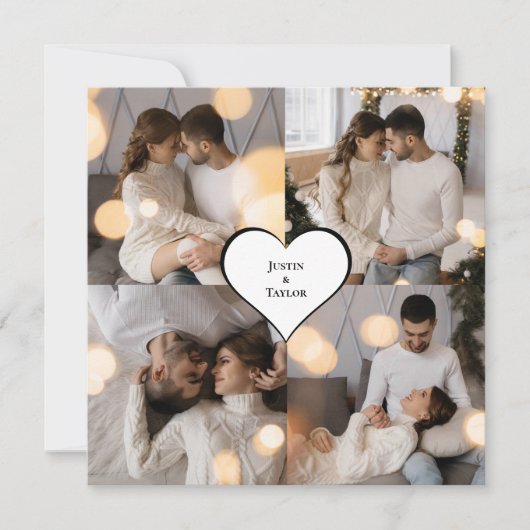 Faire-part Concevez votre propre collection de 4 photos (Devant)