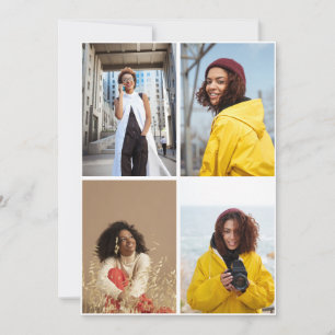 Faire-part Concevez votre propre collection de 4 photos