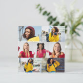 Faire-part Concevez votre propre collection de 7 photos (Debout devant)