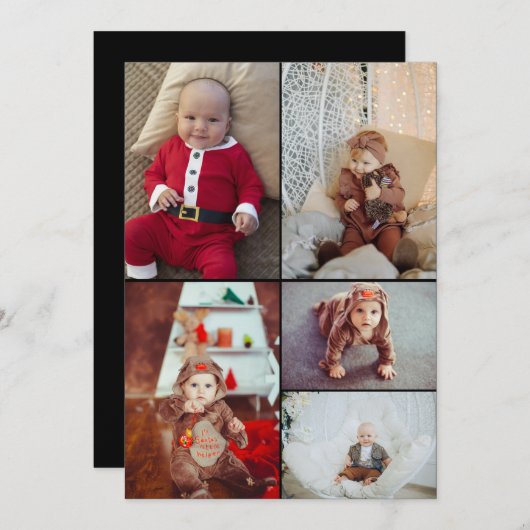 Faire-part Concevez votre propre collection photo 5 (Devant / Derrière)