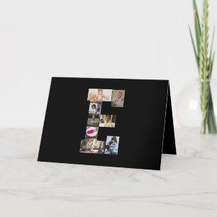 Faire-part Concevez votre propre lettre E photo Collage