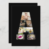 Faire-part Concevez votre propre lettre Un collage photo (Devant / Derrière)