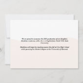 Faire-part Congrats Modernes Script 3 Photo Collage Graduatio (Dos)