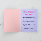 Faire-part Conjecture qui prévoit ! (Intérieur)