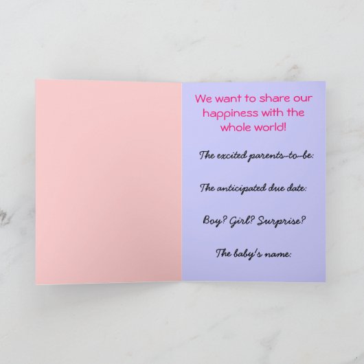 Faire-part Conjecture qui prévoit ! (Intérieur)