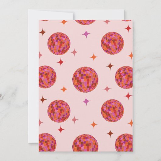 Faire-part Connaissez-Vous Le Jeu De Bachelorette Bride Disco (Dos)