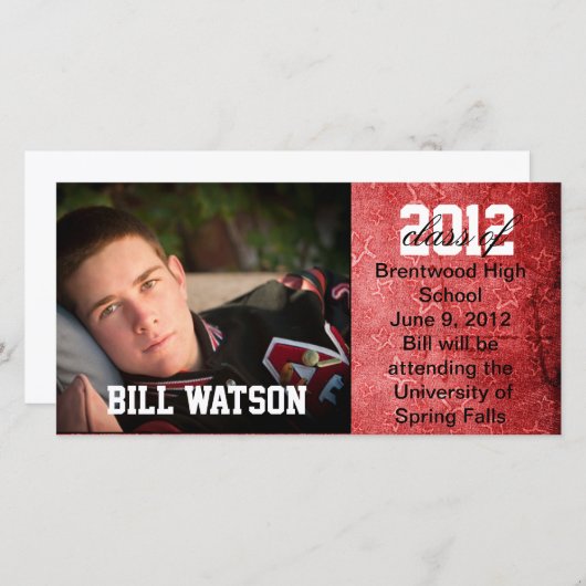 Faire-part cool (Devant / Derrière)