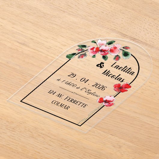 Faire-part "Coquelicots" (Poser)