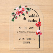 Faire-part "Coquelicots" (Recto)