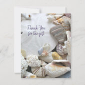 Faire-part Coquillages Sable Dollar Plat Toute Occasion Vide (Devant)