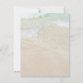 Faire-part Coquillages Sable Dollar Plat Toute Occasion Vide (Dos)