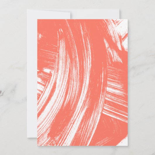 Faire-part Corail | Brochures Abstraites Diplôme photo (Dos)