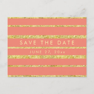 Faire-part Coral Enregistrer La Carte Postale Date Avec Effet