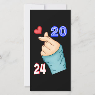 Faire-part Coréen Coeur 2024