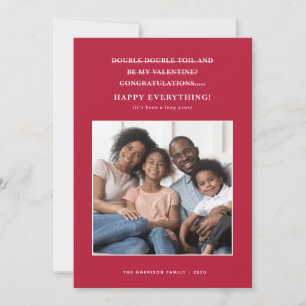 Faire-part Coronavirus confondu voeux de vacances