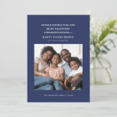 Faire-part Coronavirus Confus Salutations de vacances bleu (Debout devant)