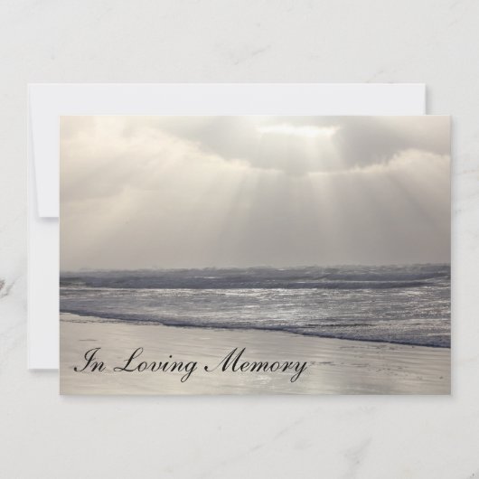 Faire-part côtier de cérémonie commémorative de (Devant)