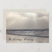Faire-part côtier de cérémonie commémorative de (Devant / Derrière)