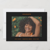 Faire-part Couleur personnalisée Texte Photo College (Devant)