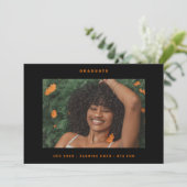 Faire-part Couleur personnalisée Texte Photo College (Debout devant)