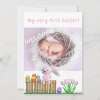 Coup de lapins Première Pâques Bienvenue Photo Béb