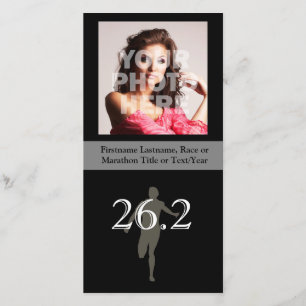 Faire-part Coureur de marathon personnalisé 26.2 Keepsaké