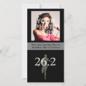 Faire-part Coureur de marathon personnalisé 26.2 Keepsaké (Devant)