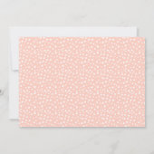 Faire-part Couronne de fleurs de corail avec monogramme pour (Dos)