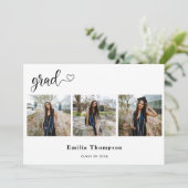 Faire-part Cours de calligraphie moderne 3 photo collage (Debout devant)