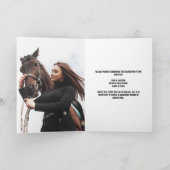 Faire-part Cowgirl Graduation Photo Pays Diplômé Plié (Intérieur)