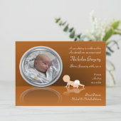 Faire-part Crawling Baby Reflection Annonces de naissance (Debout devant)