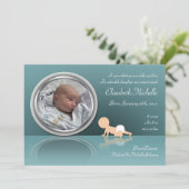 Faire-part Crawling Baby Reflection Annonces de naissance (Debout devant)