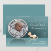 Faire-part Crawling Baby Reflection Annonces de naissance (Devant / Derrière)