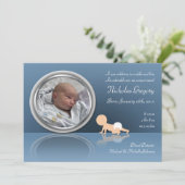 Faire-part Crawling Baby Reflection Annonces de naissance (Debout devant)