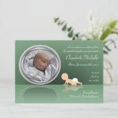 Faire-part Crawling Baby Reflection Annonces de naissance (Debout devant)