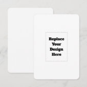 Faire-part Create Your Own white  (Devant / Derrière)