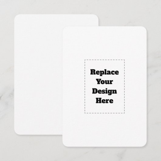 Faire-part Create Your Own white  (Devant / Derrière)