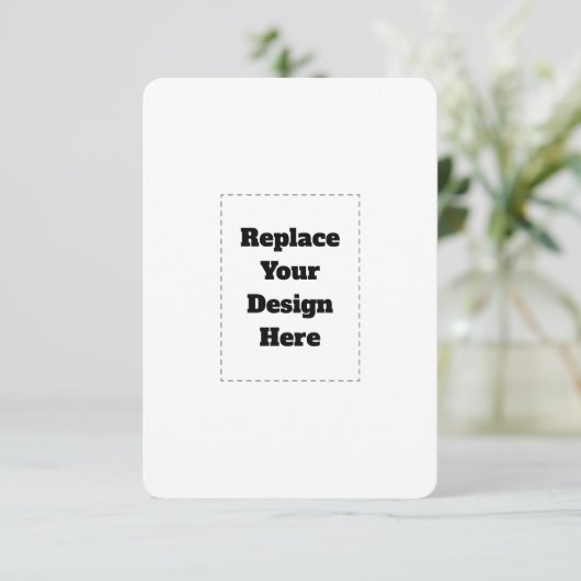 Faire-part Create Your Own white  (Debout devant)