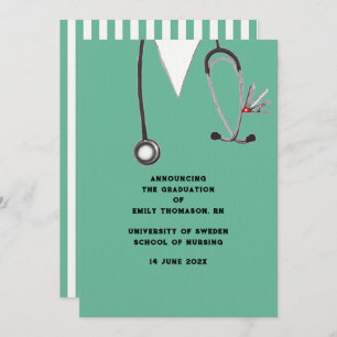 Faire-part Creative Nursing School Graduation