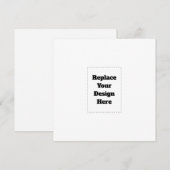 Faire-part Créez votre propre blanc (Devant / Derrière)
