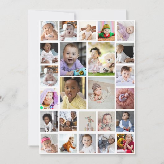 Faire-part Créez votre propre collection de photos 25 Art enc (Devant)